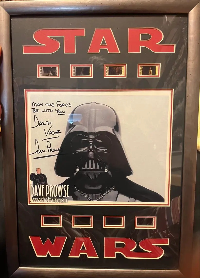 スターウォーズ 直筆サイン ダース・ベイダー デビッド・プラウズ氏