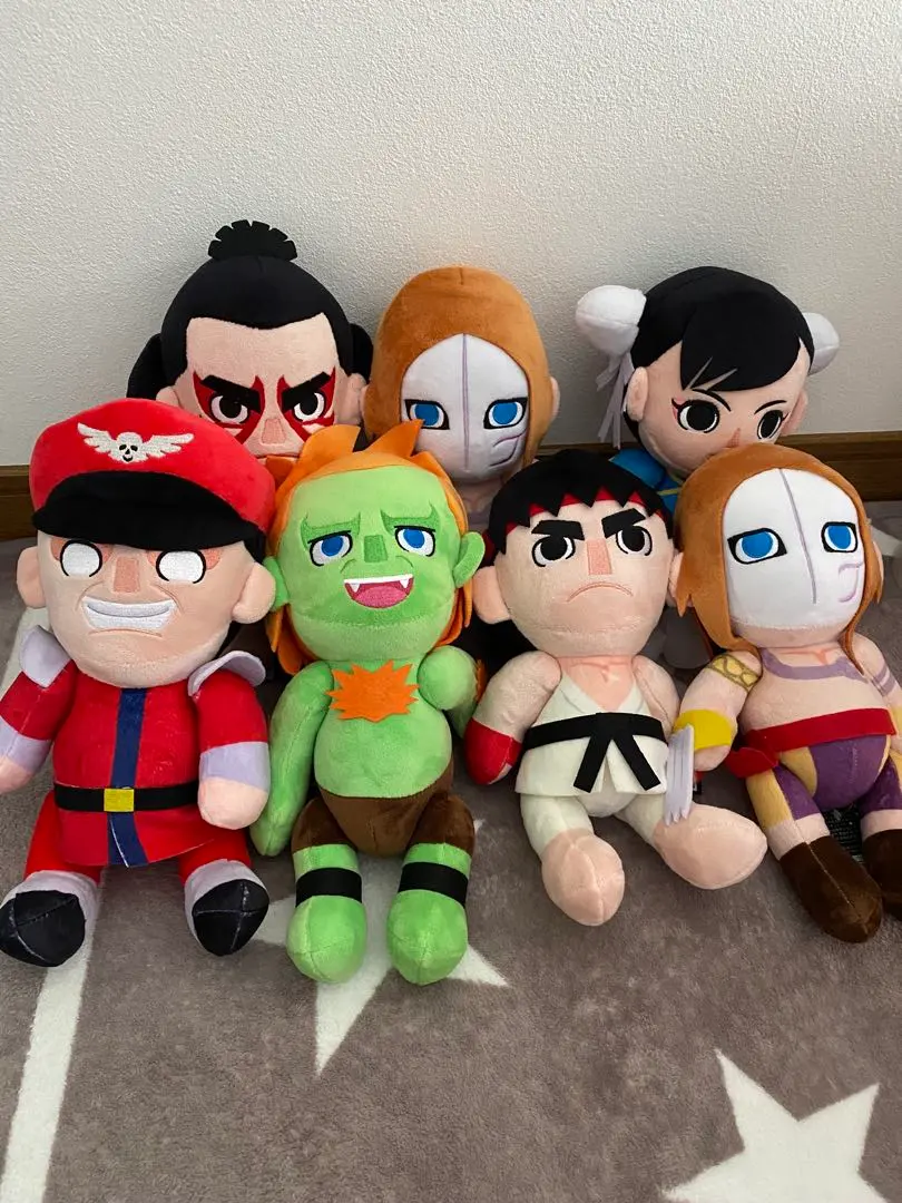 ラウンドワン限定 ストリートファイターⅡ ぬいぐるみ 10種セット 2025