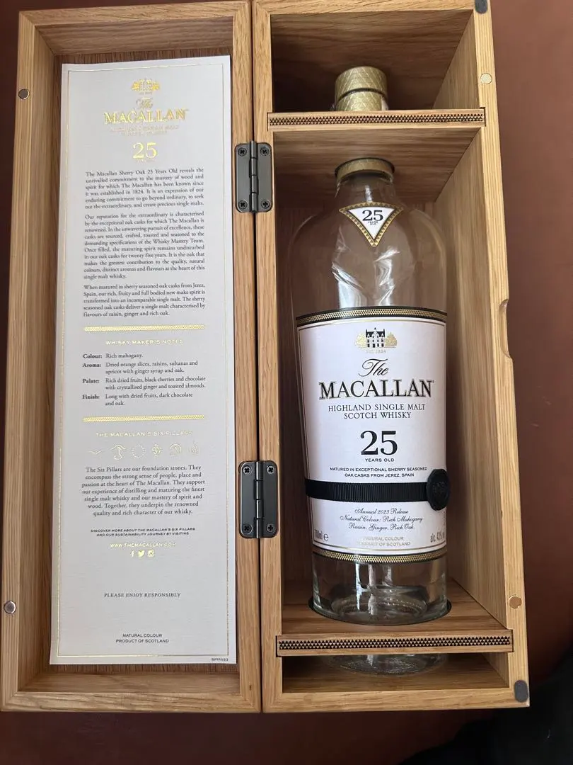 MACALLAN 25 リリース2023年化粧箱のみ11個