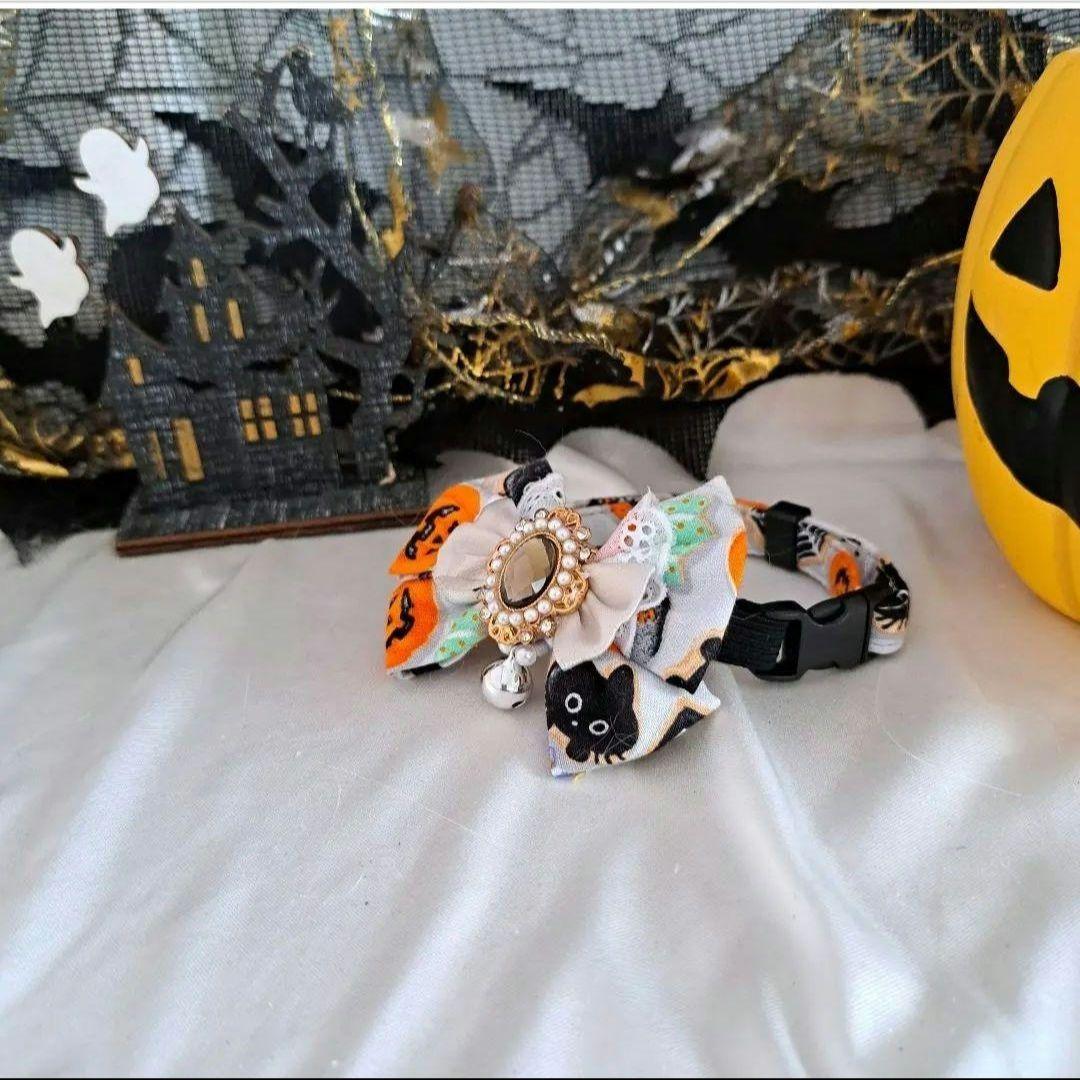 幅広シュシュ、ハロウィン(パープル①)わんちゃん猫ちゃん用はる様専用