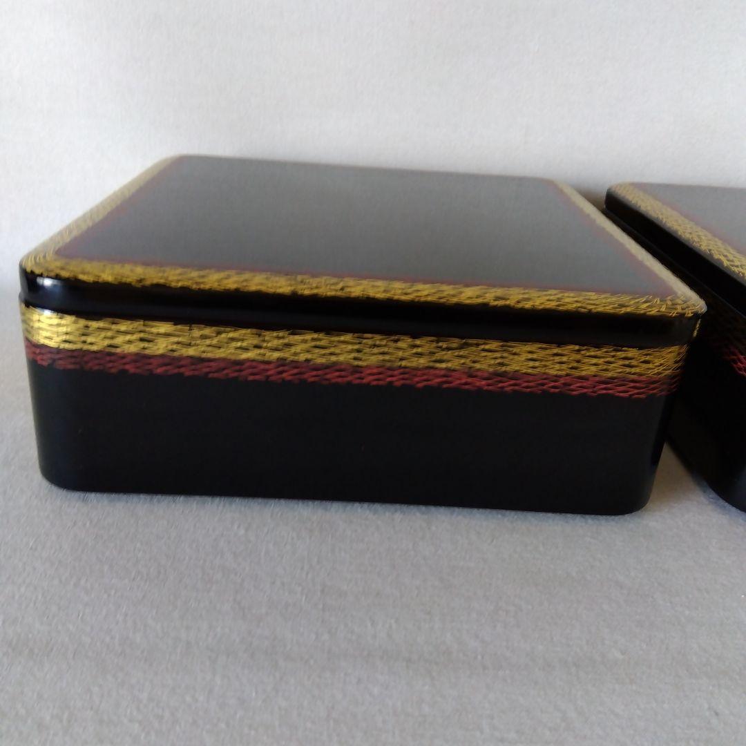 輪島塗　松葉地紋　四段重