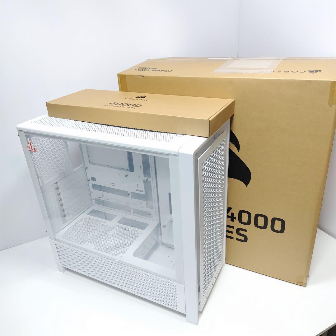 CORSAIR FRAME 4000D RS ARGB デスクトップPC FRAME 4000D LCD RS ARGB Premium Mid-Tower PC Case - White