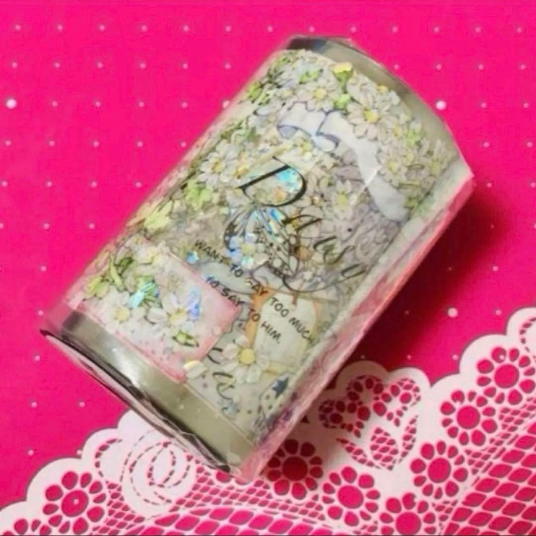 9399】海外 マステ 2m/4m/10m巻 貝殻光マスキングテープ お花系