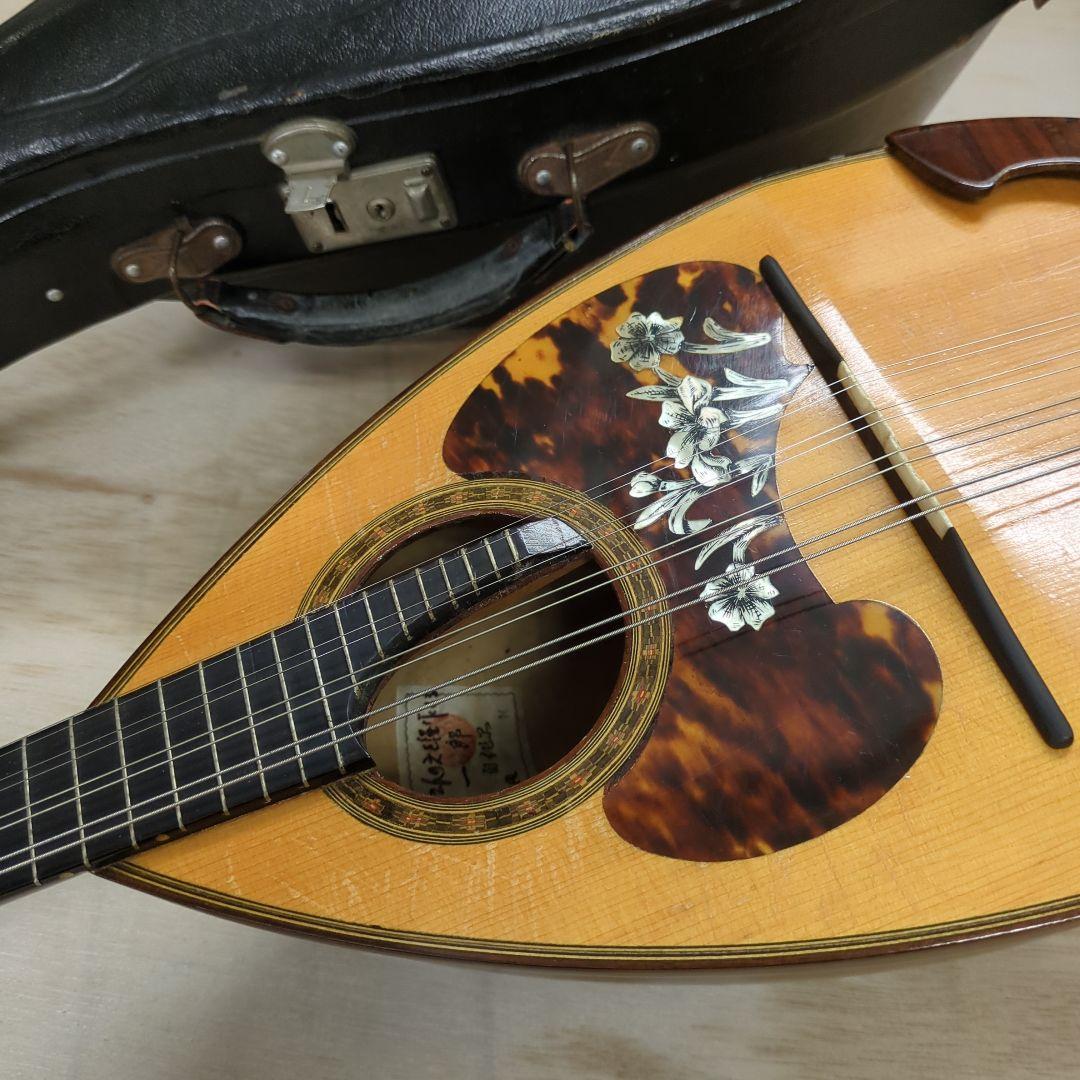 マンドリン　石川東一郎　1966年制作　螺鈿　べっ甲　アンティーク　ケース付き