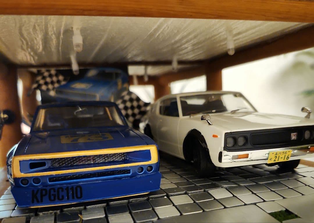 1/24 ケンメリGT-R 幻のGT-R ガレージ ジオラマ