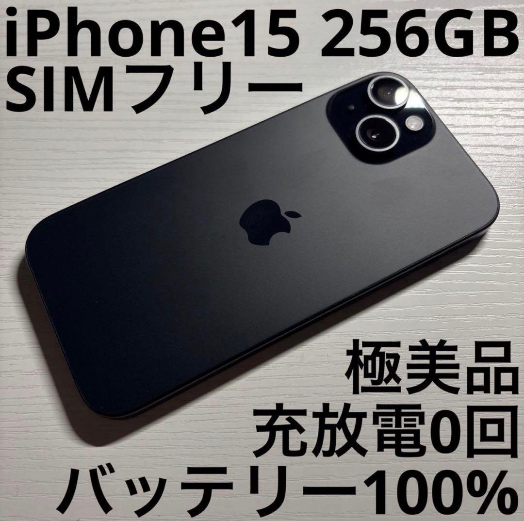iPhone15 256GB SIMフリー ブラック 極美品 - メルカリ