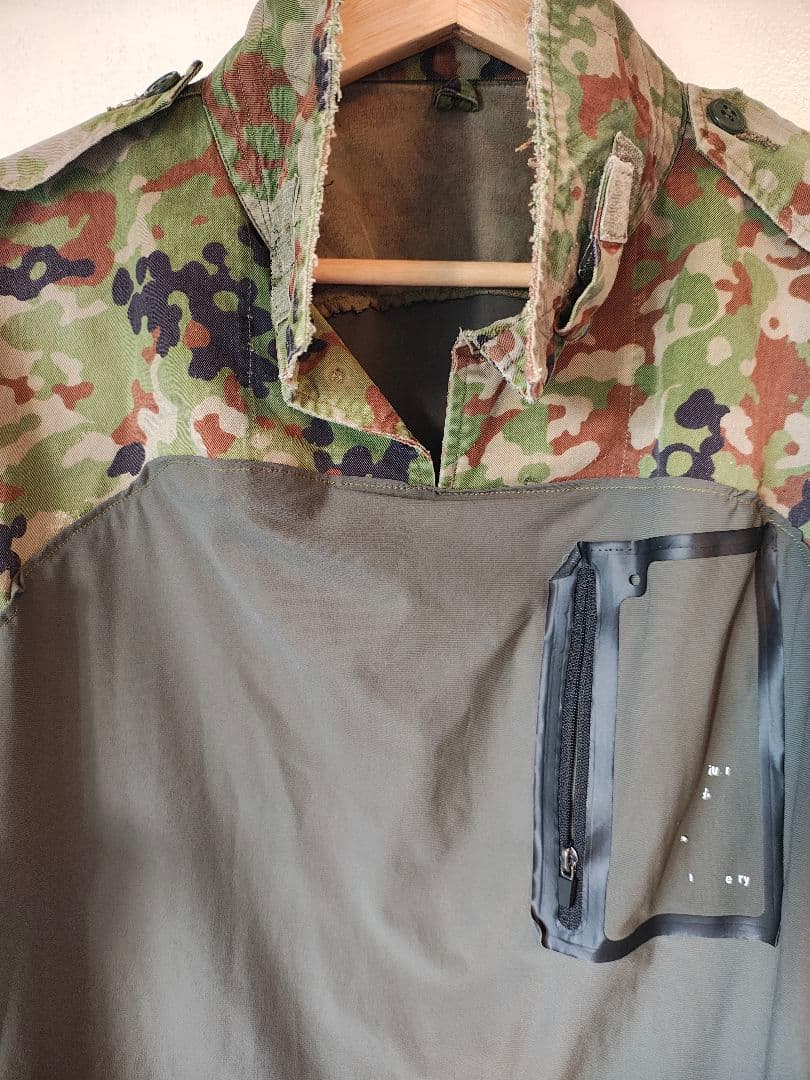 ハンドメイド 陸自迷彩コンバットシャツ 上下セット Mサイズ相当-公式