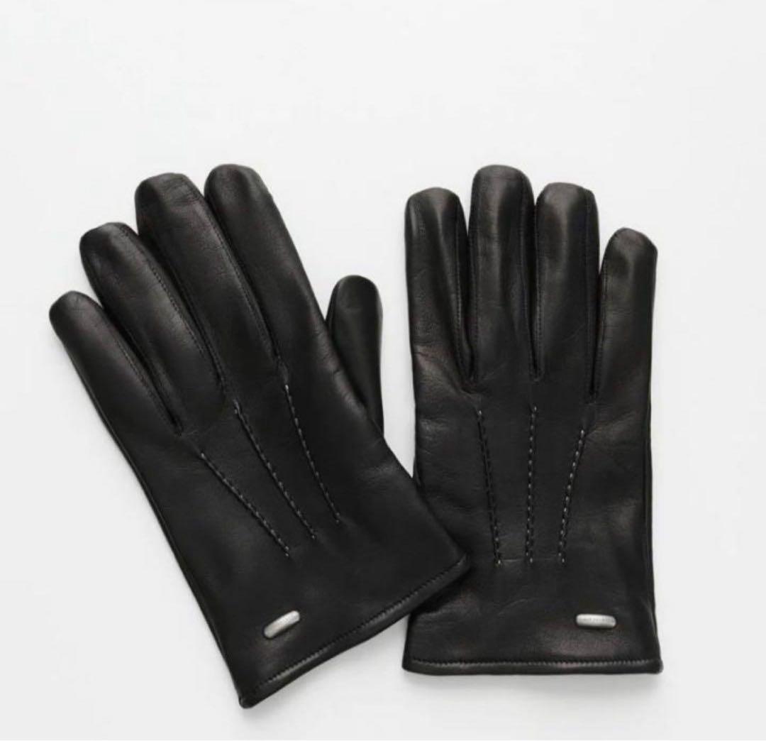 OUR LEGACY アワーレガシー 黒 レザー手袋 グローブ L アワーレガシー OUR LEGACY HIS GLOVES レザー グローブ 手袋 アーム