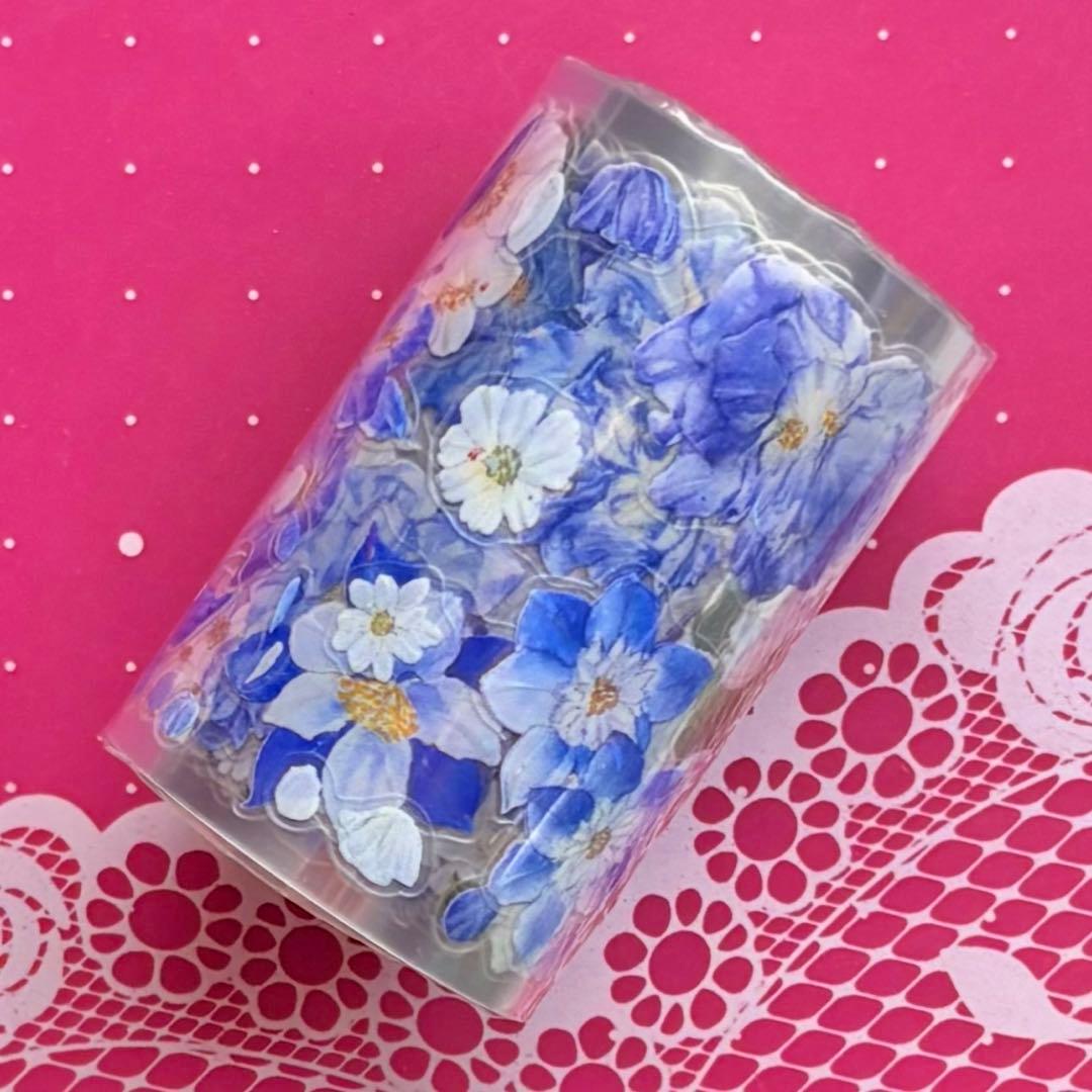 贝壳光 幽梦芙蓉 ダイカット加工 6cm×5m 海外マスキングテープ - メルカリ