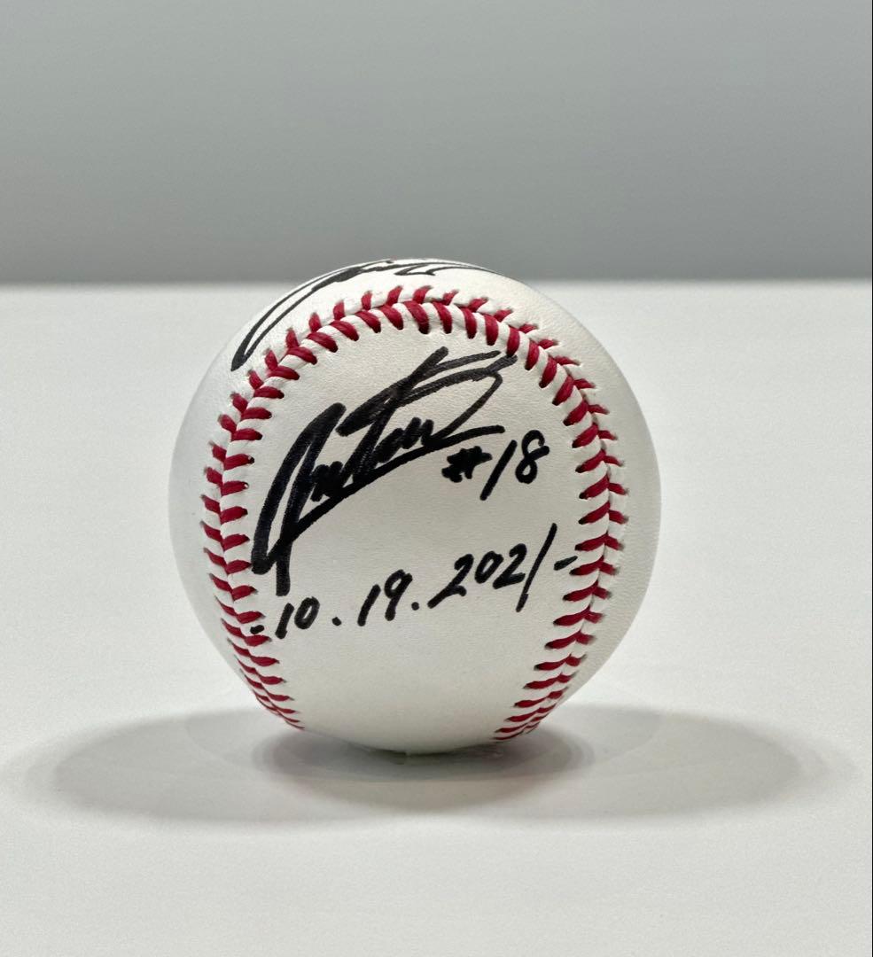 レア！埼玉西武ライオンズ 松坂大輔 直筆サインボール 引退日付入り