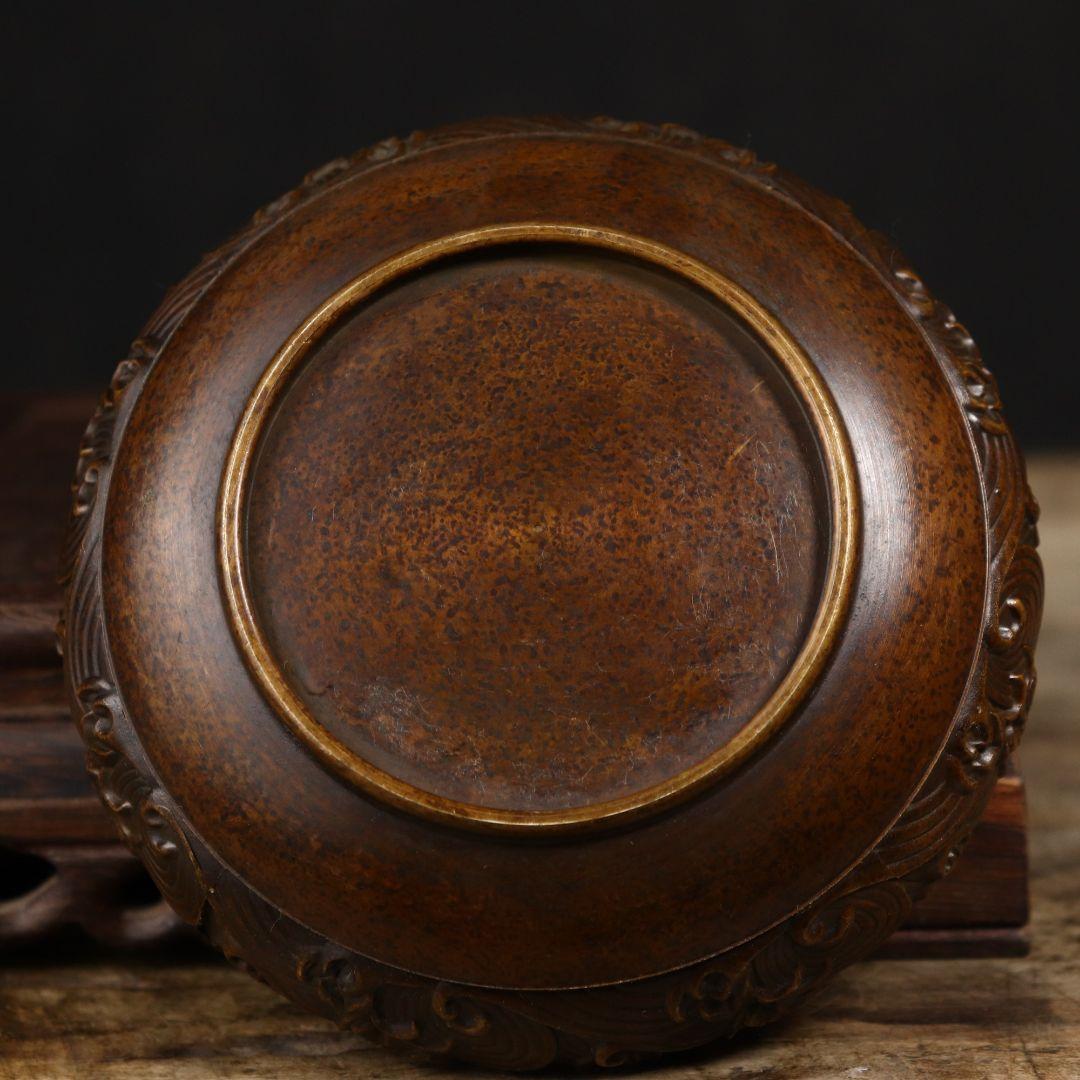 灰皿 リビング 茶室 茶台 香炉 置物 銅器 銅製品