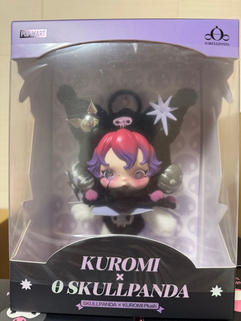 POPMART skullpanda クロミ ③ SKULLPANDA × KUROMI Plush - POP MART (United States)