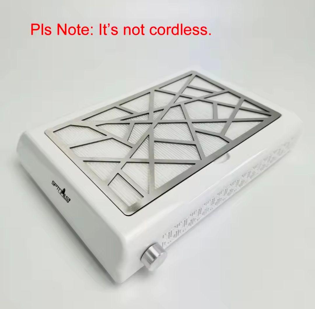 【プロ用】ネイルダストコレクター 集塵機 ファン付き ホワイト