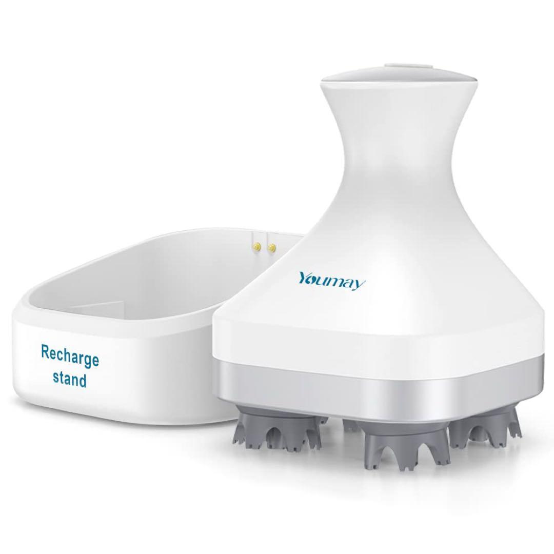 Youmay 電動ブラシ ヘッドスパ USB充電台座付き替えブラシセット 防水 Amazon.co.jp: Youmay 電動ブラシ 水深1mまでのIPX7防水 ワンタッチで