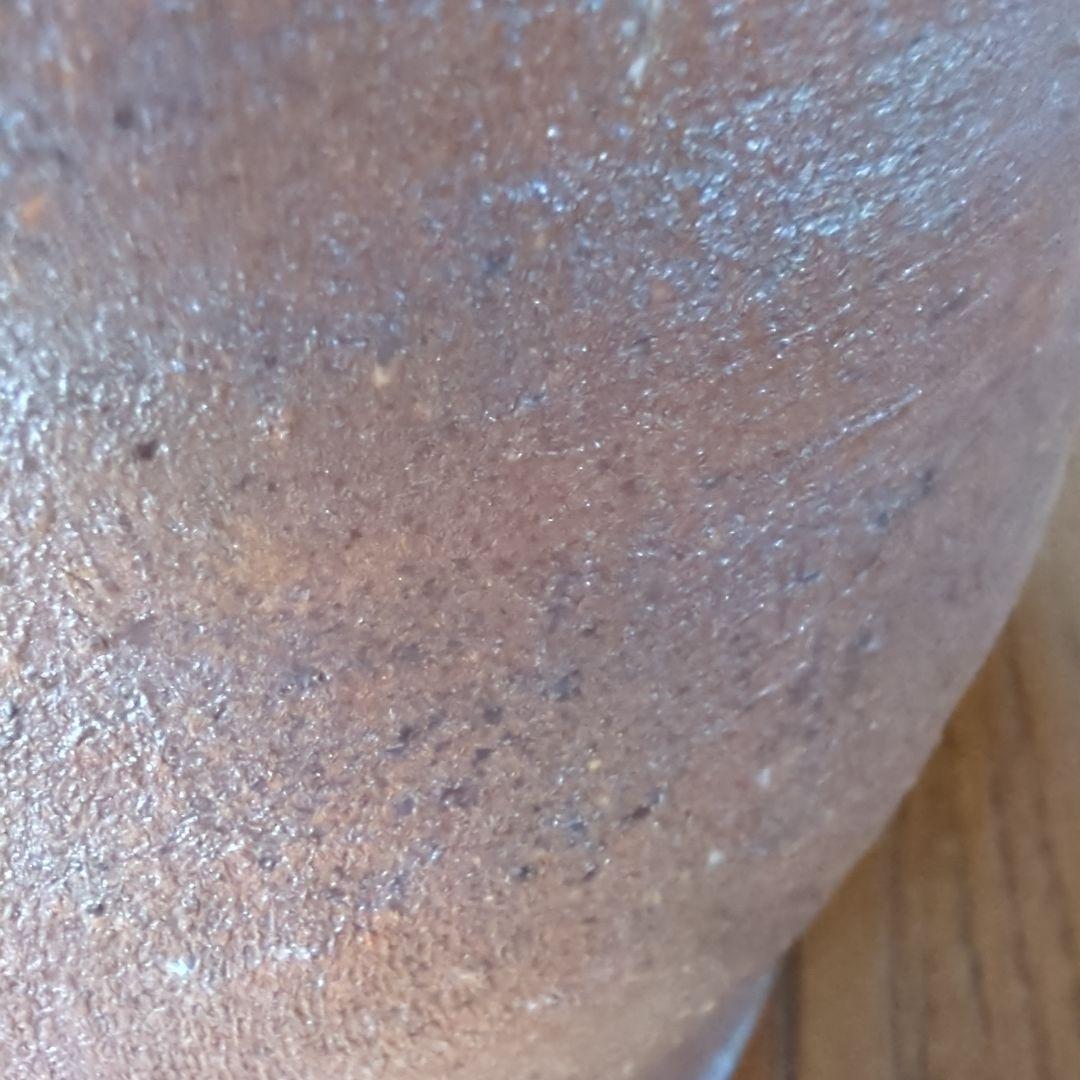 ●備前焼 花入 壺★後楽窯陶主 堀川恭平 作 〈 高22.5cm幅24.5cm〉