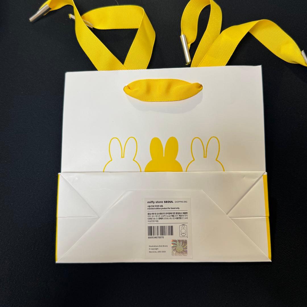 新品　ミッフィー デニム　マスコット 3体セット　ショッパー付　韓国限定　聖水①