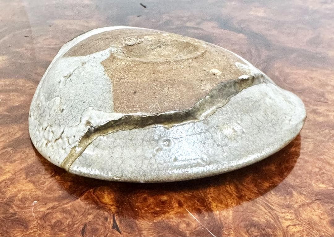 桃山時代 古唐津皿 発掘品 古茶碗 ウブ品 入手困難 骨董 時代物WWTT390