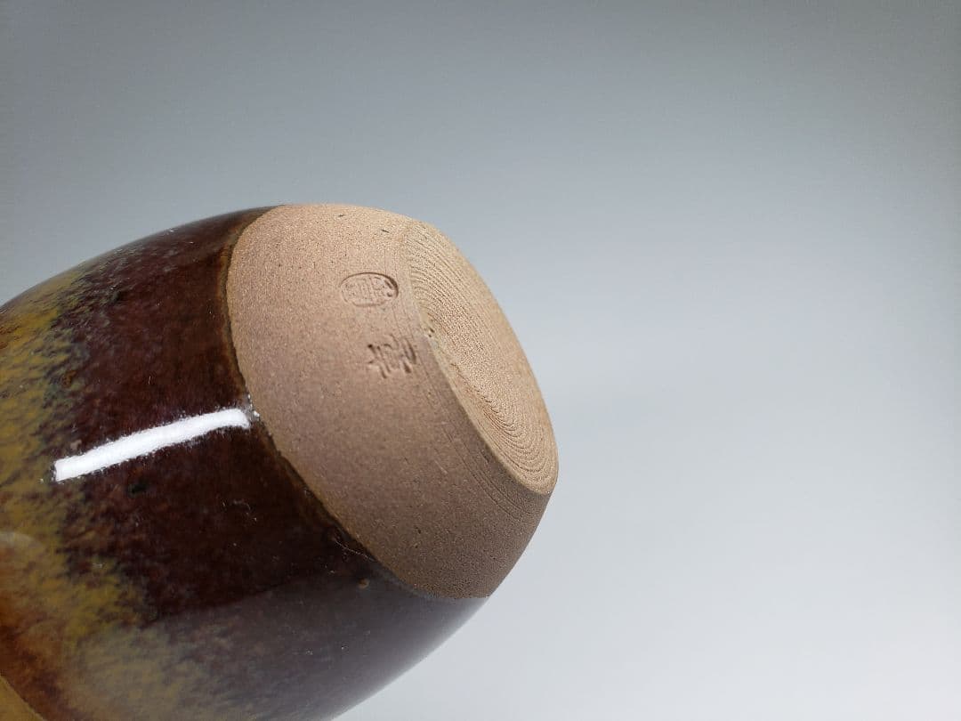 7号花瓶 釉彩 中国美術 青花釉裏紅 大花瓶 高さ45㎝ 木箱付 トヒカエ