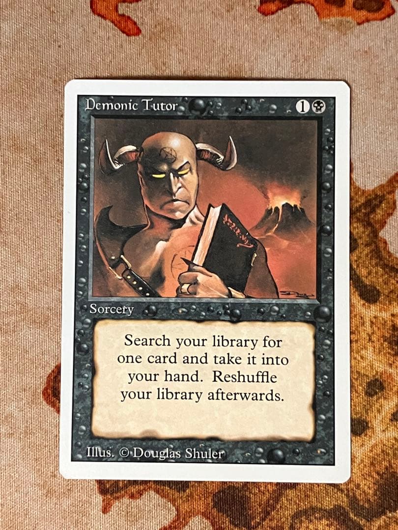 MTG 悪魔の教示者/Demonic Tutor 3ED 英語 - メルカリ