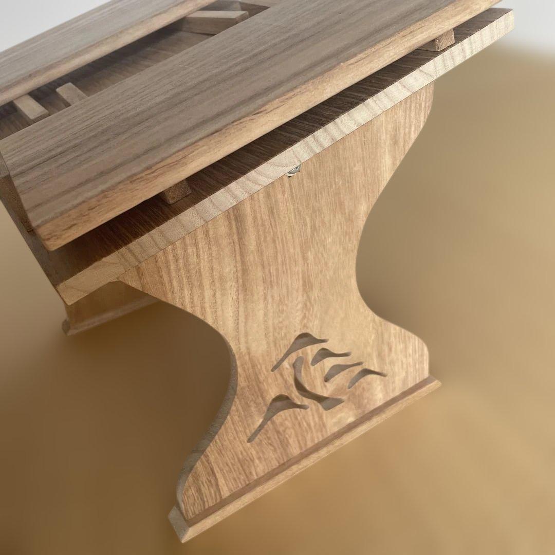 箏 三味線 尺八 本桐製 すかし見台和楽器演奏用譜面