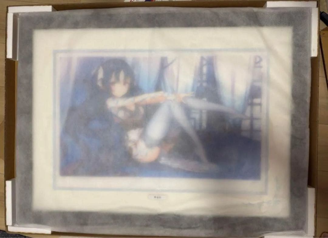 米白粕 青鬼姫 ミクスドメディア 版画 アールビバン