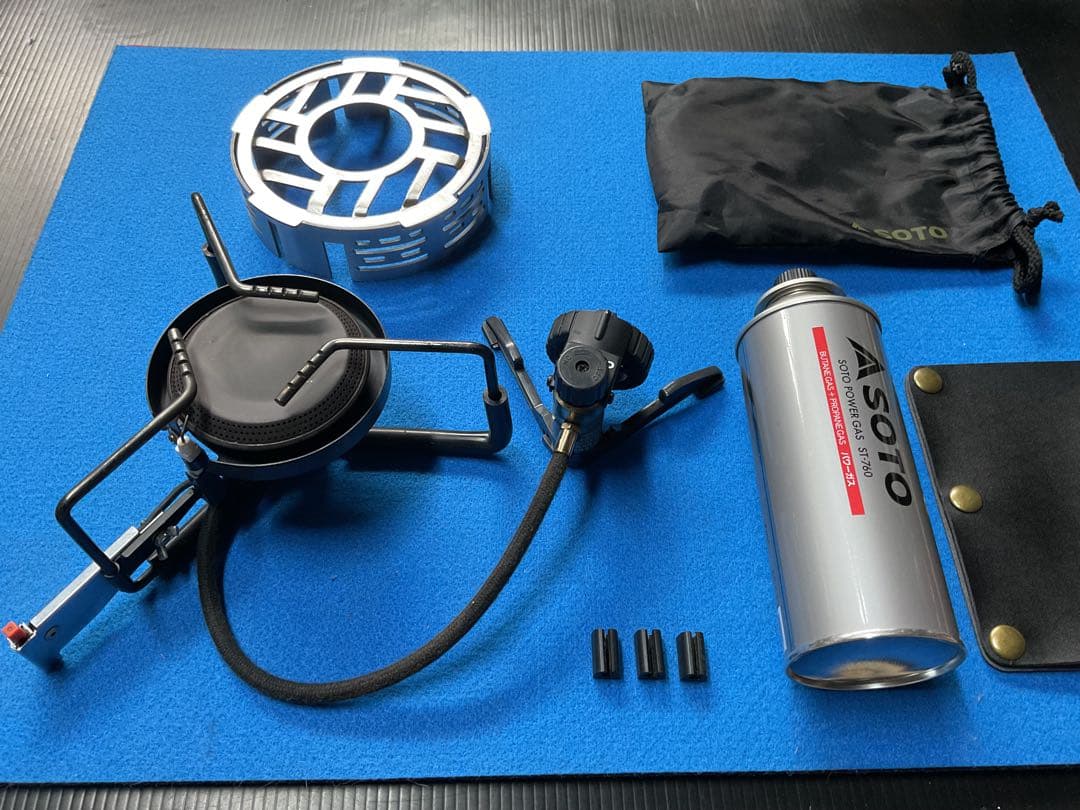 SOTO 廃盤希少人気商品ST-301モノトーンゴールド動作良好美品防風リング付