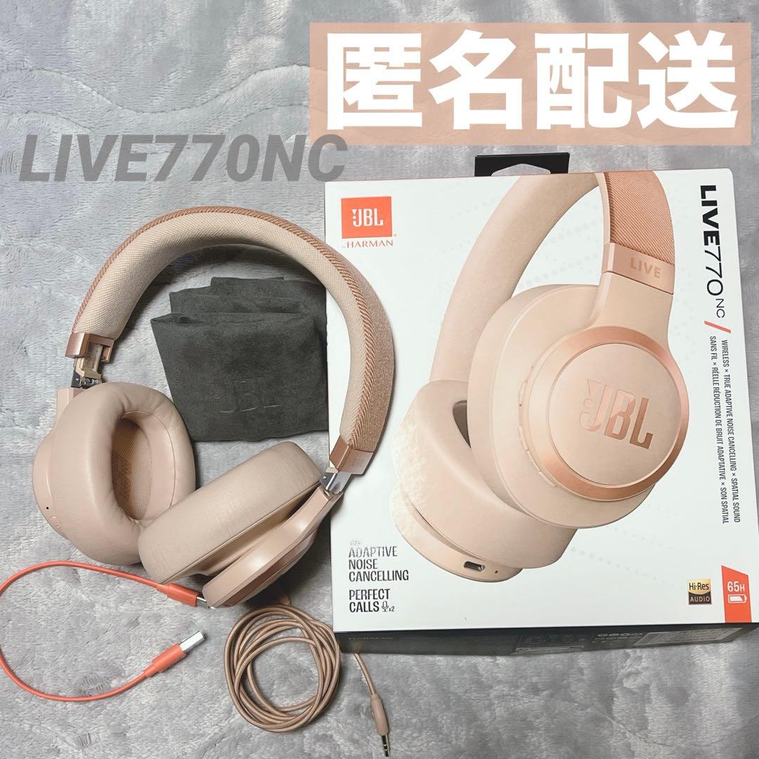 JBL LIVE 770 NC ワイヤレスヘッドホン JBL Live 770 NC Noise Cancelling Wireless Bluetooth Ear Headphones - B