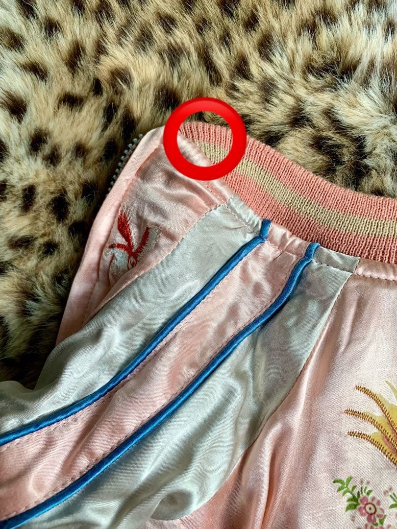 訳ありリバーシブルスカジャンblueblueblue犬服ジャンパー和柄ダウン