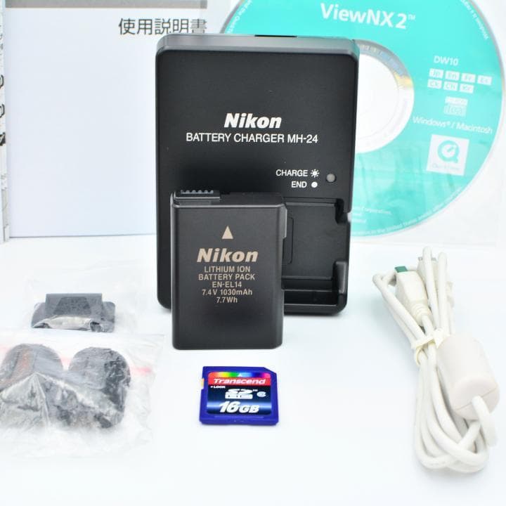 初心者OK♪ Nikon D3100｜ショット数少なめ＆SD付フルセット