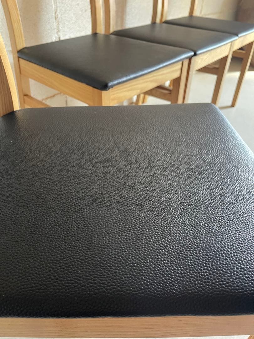 無印良品 MUJI ダイニング5点セット　タモ材　オーク無垢材　165サイズ