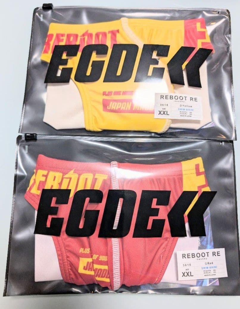 EGDE REBOOT-RE SAVERS スイムビキニ XXL 赤&黄 セット