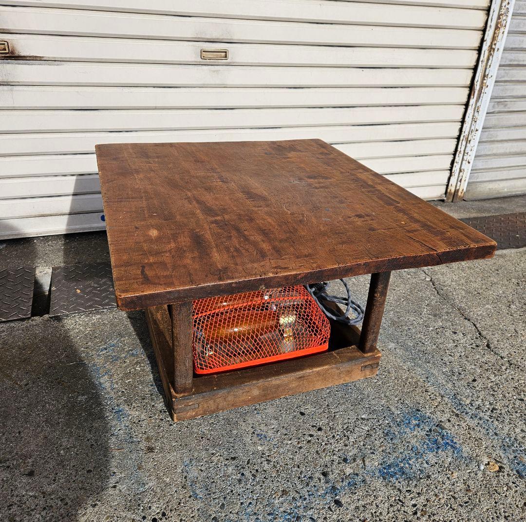 ジャパンアンティーク 古い櫓炬燵 レトロ 無垢材 天板 ヒーターユニット付き 2026年最新】Yahoo!オークション -こたつ(アンティーク、コレクション