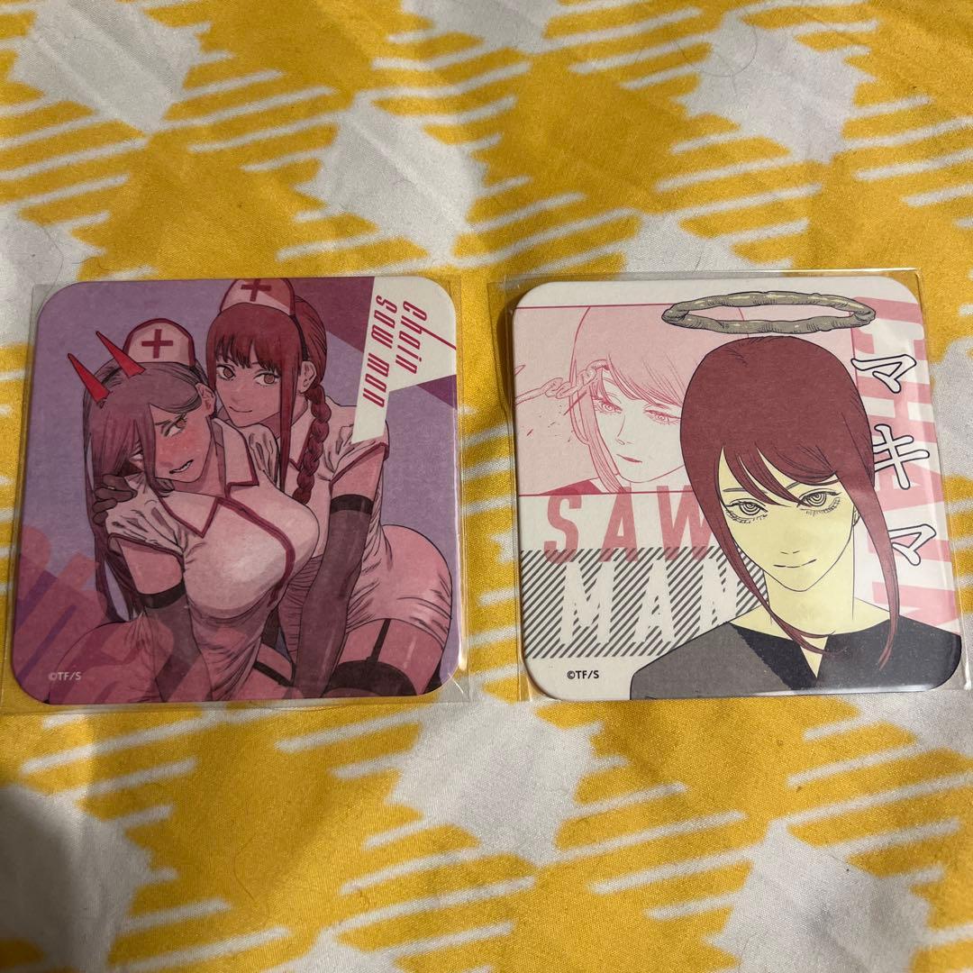 チェンソーマン アートコースター BOX特典 マキマ パワー 2枚セット
