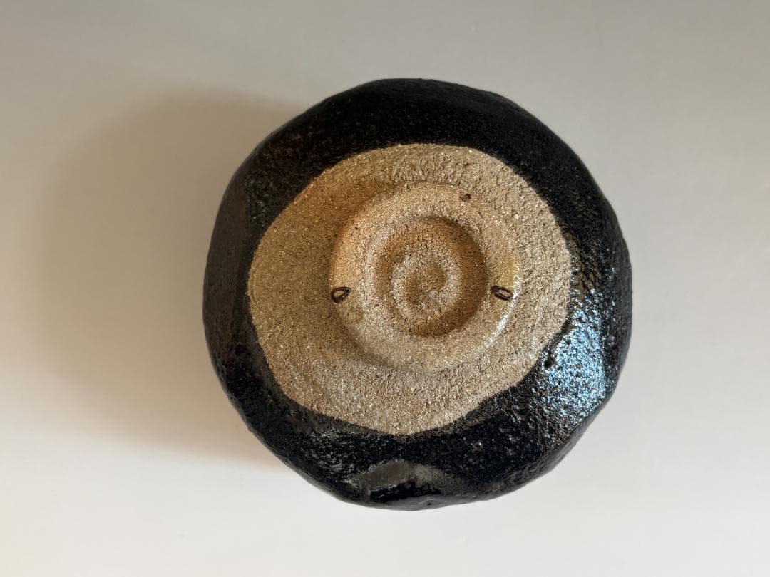 中村道年 黒楽茶碗 堀内宗完 兼中斎書付 銘「蓬莱」 茶道具 表千家