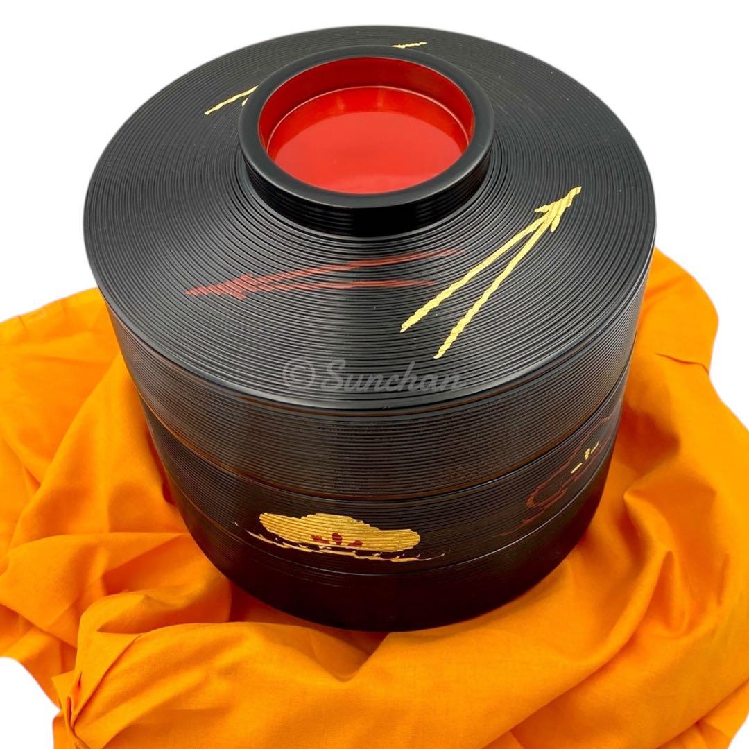 【未使用品】 平安象彦 松寿重 松下電器開業50周年記念品 御重箱 漆器 京漆匠