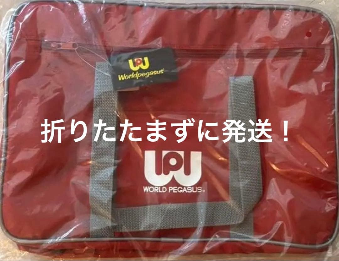 旧ワッぺ ワッぺ 赤 ワールドペガサス ワールドペガサス ワッぺ 旧型 スクバ スクールバッグ jk 赤 旧ワッペ