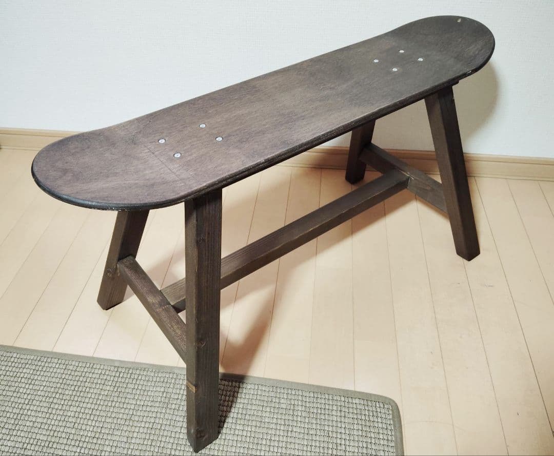 スケボーデッキスツール・ベンチ・椅子 スケボー 椅子 スツール 脚 スケートボード イス ベンチ チェア