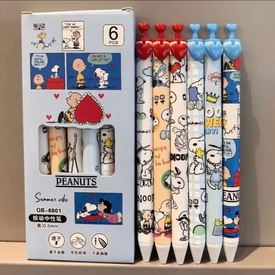 スヌピー　ボールペン　６本入り SNOOPY（スヌーピー） Opt. ボールペン 0.7mm A柄 4901770765310 [M便