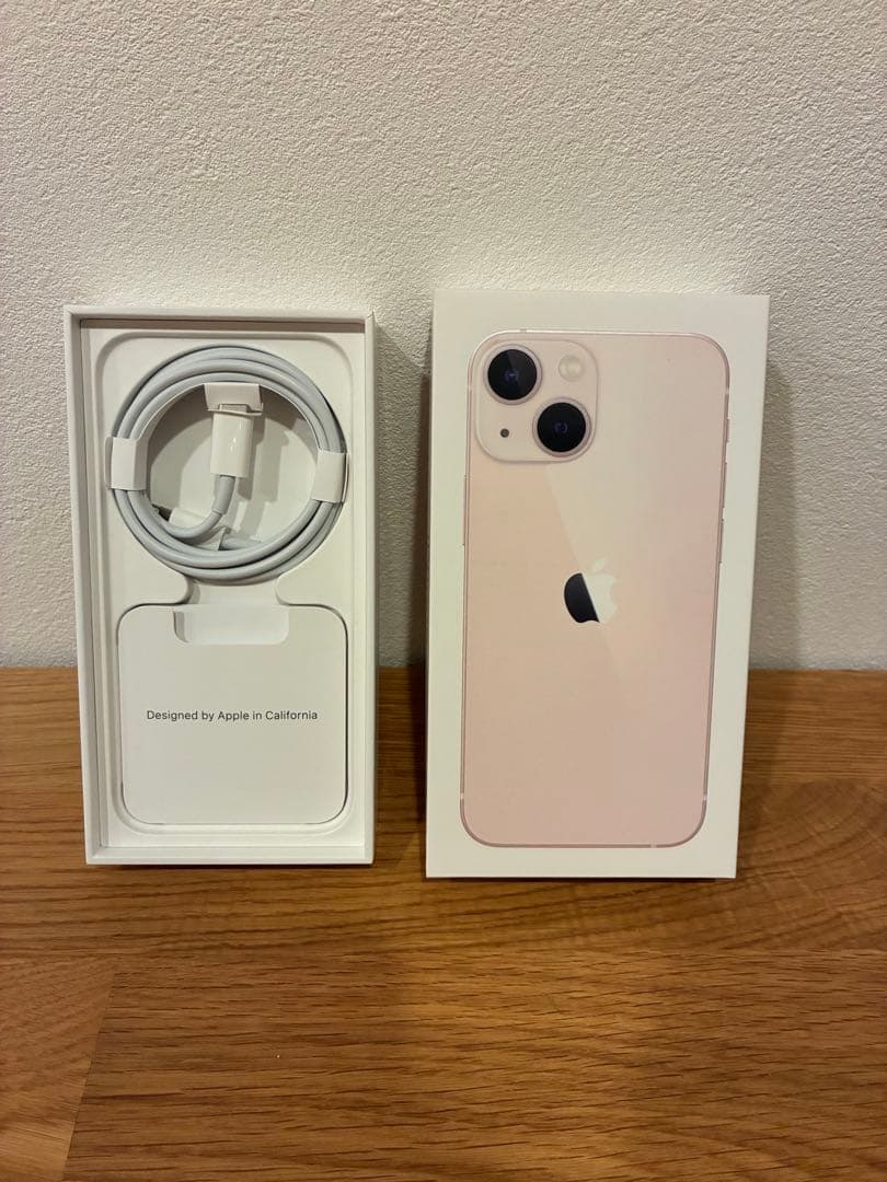 Apple iPhone 13 mini ピンク 本体 充電ケーブル付き