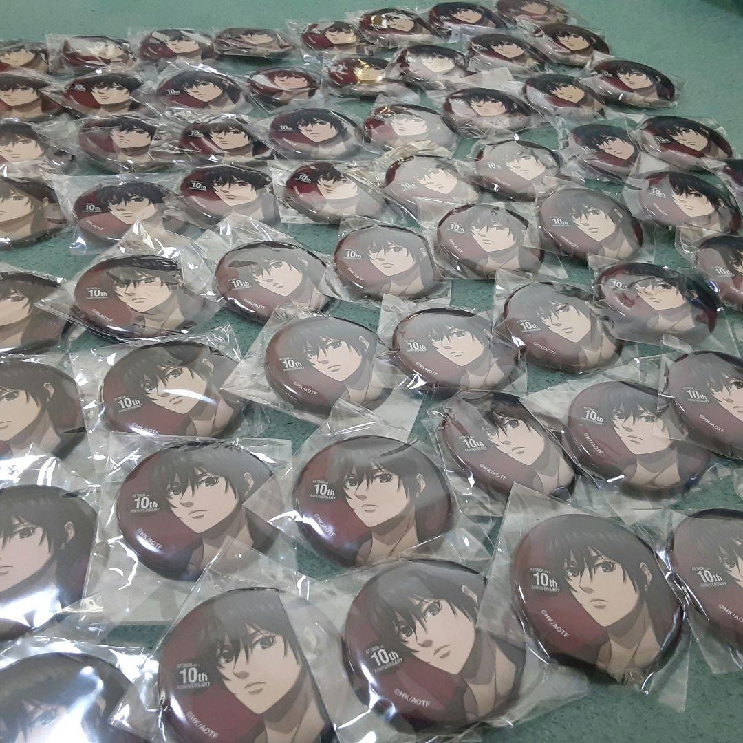 限定1セットミカサ缶バッジ｜進撃の巨人 ミカサ 完結1周年記念 缶