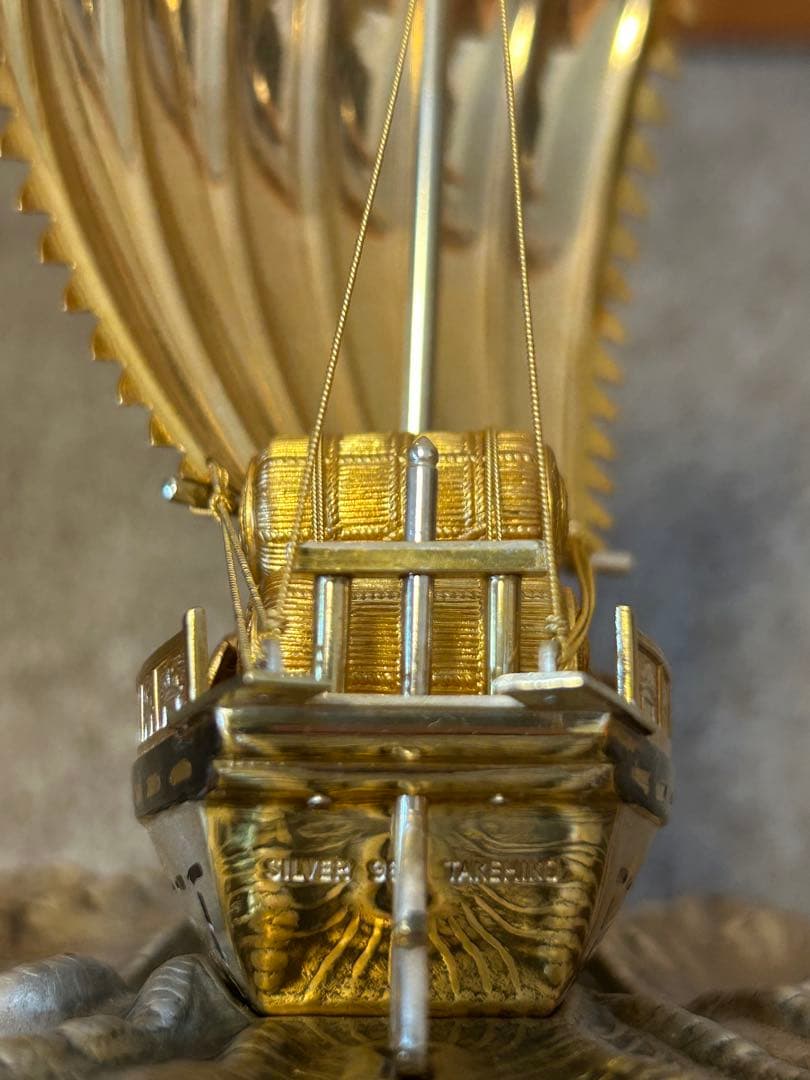 銀製 宝船 武比古作 6号(房)銀船 本体SILVER985