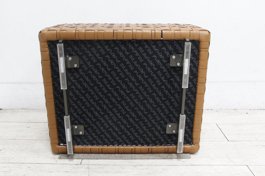 [展示極美品] FLEXFORM オットマン スツール BANGKOK 総革