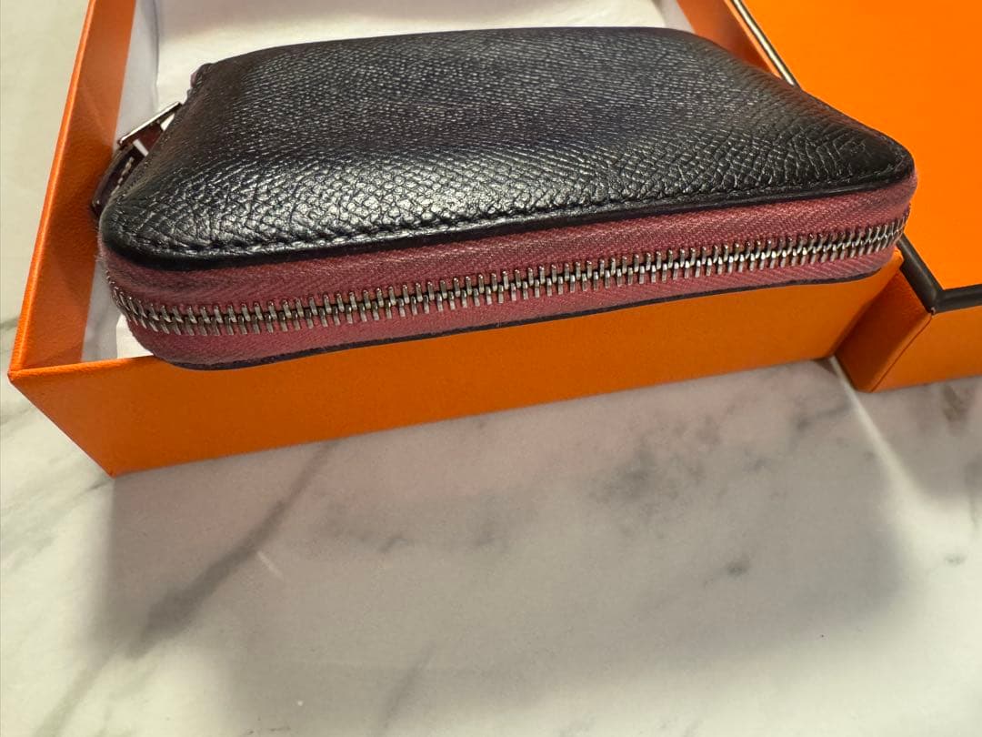 エルメス　アザップ　シルクイン　ミニ財布　ラウンドファスナー 財布