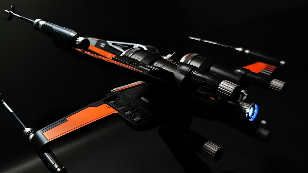 電飾改修　完成品　ブースティッド　Xウイング　1/72 塗装済　BANDAI