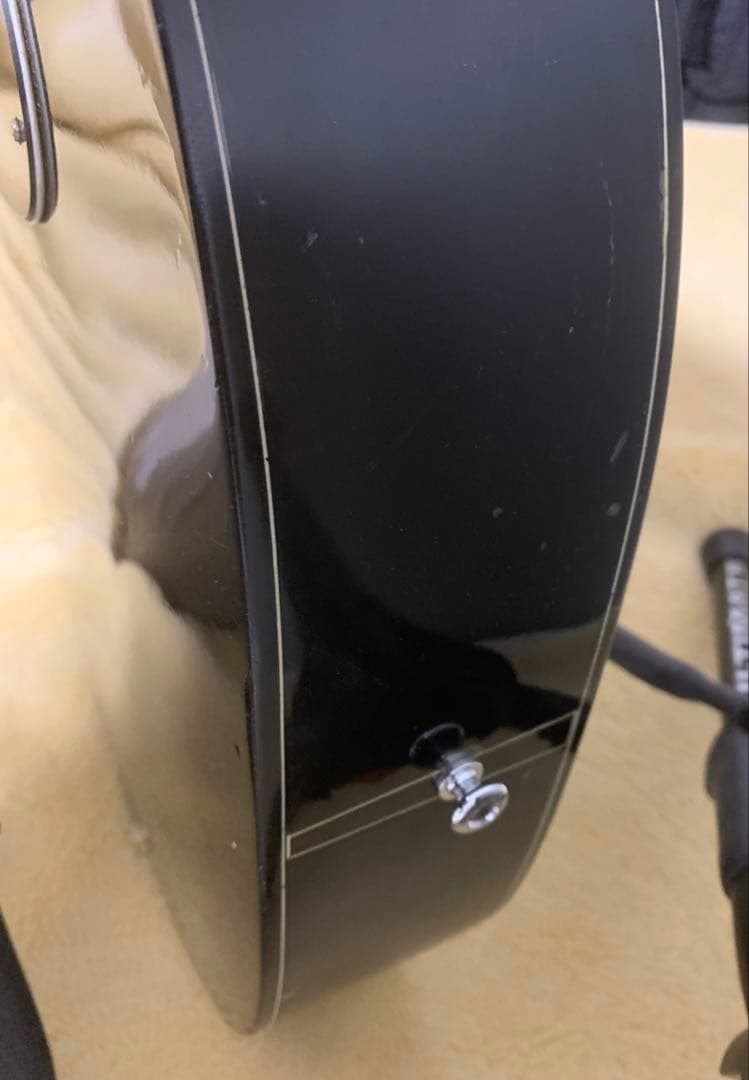 T*i様 【傷あり】K. Yairi エレアコ 型番不明 サウンドホール無し 黒