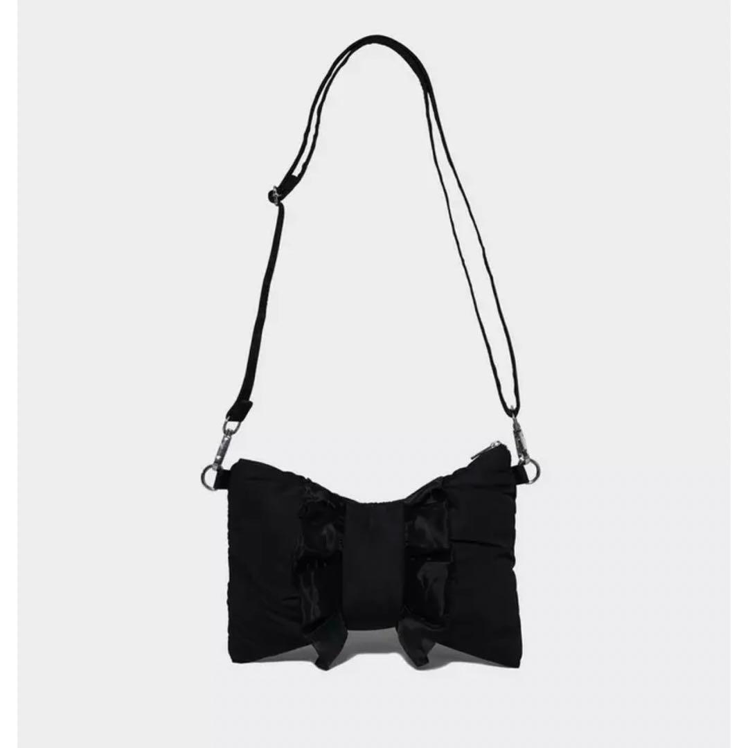 ニューバランス ミニベラバッグ ショルダーバッグ フリル 海外限定 黒