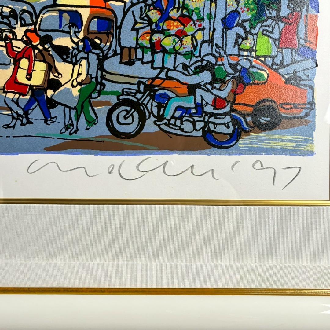 マイケル・ルー「ユニオンスクエア」シルクスクリーン 大作 直筆サイン入 猫 ネコ