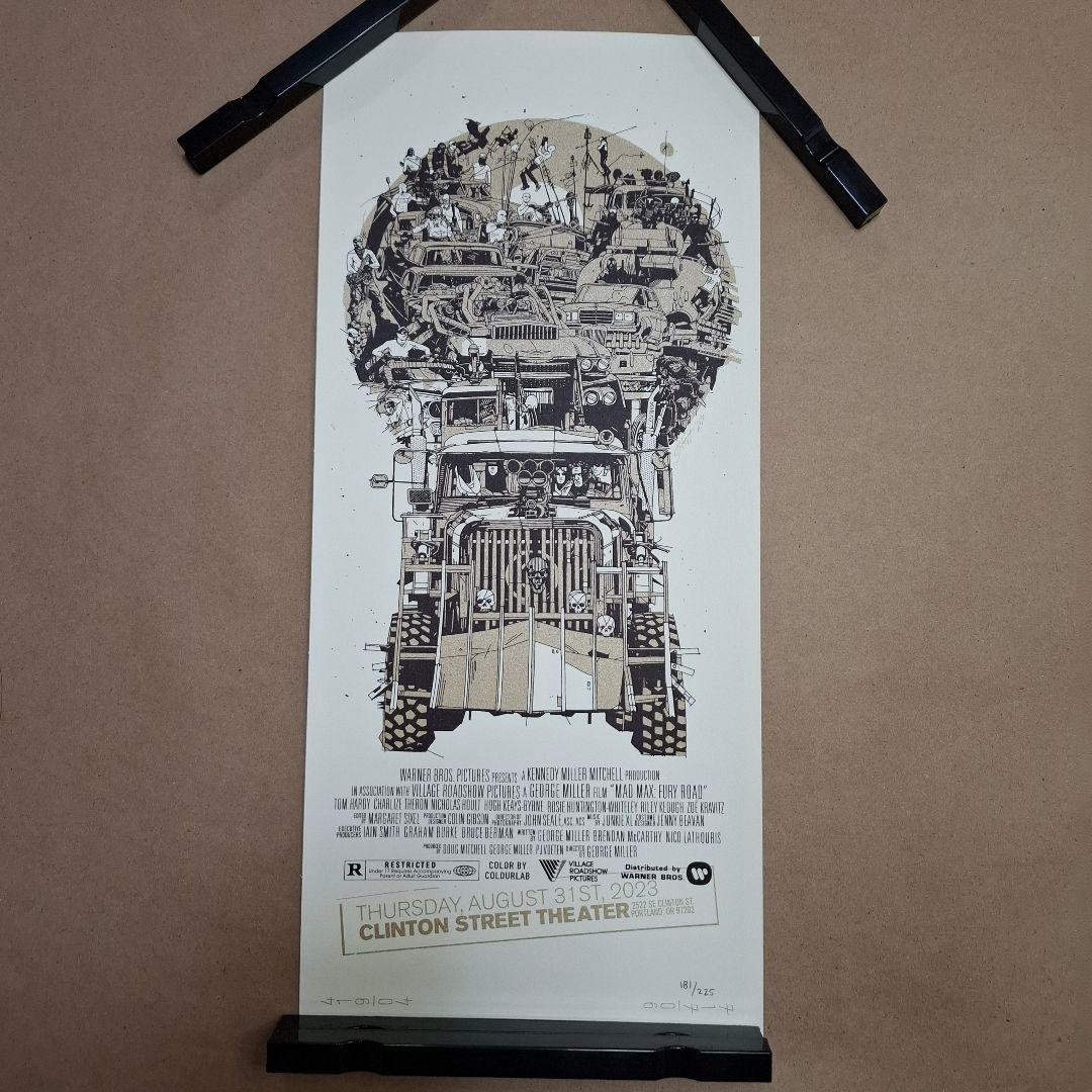 ○250枚限定 マッドマックス 怒りのデスロード シルクスクリーン ミニ
