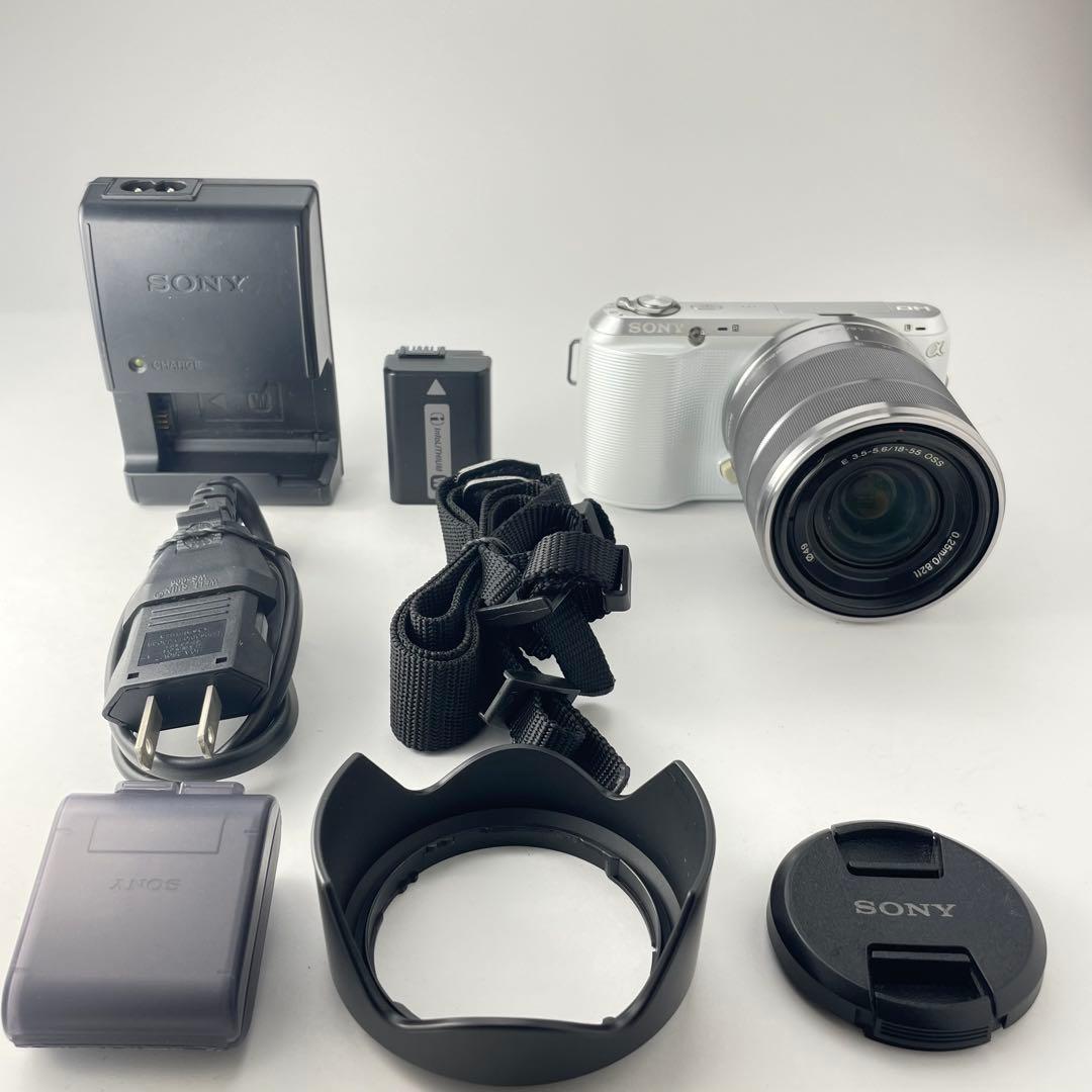 国際版・返品保証】Sony NEX-C3 ホワイト レンズキット