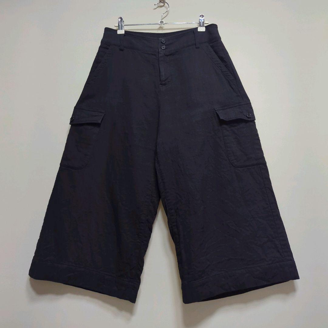 ★日本製 Plantation コットンリネン カーゴ ガウチョパンツ ☆日本製 Plantation コットンリネン カーゴ ガウチョパンツ｜☆日本製